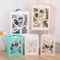Gift Bag Transparent Window Valentine's Day Gift Anniversary Bag Wrapped Tissue. 