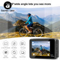 Q60AR 4K 30FPS 24MP WiFi Action Camera Waterproof 170°Wide Angle Len Dual Screen Display Video Camera For Outdoor Sports Cycling Diving.