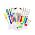 19x Paint Brush Set Watercolor Painting for Kids Adults Girls and Boys. 