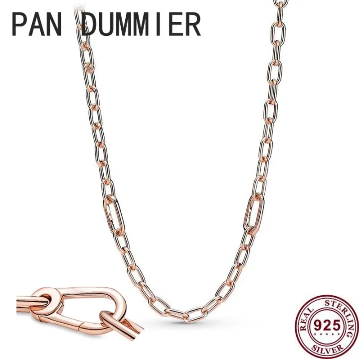 New%20Hot%20925%20Silver%20Exquisite%20Chain%20Link%20Me%20Series%20Women's%20Necklace%20Is%20Suitable%20For%20Original%20Pandoha%20High-quality%20Charm%20Jewelry%20-%20Image%206