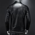 High Quality Leather Jacket Men Fashion Motorcycle Outerwear Mens Turn Down Collar Bomber Leather Suede Moto Biker Jackets Man.