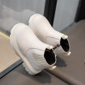 Autumn and winter new children's British style simple boots, boys, martin boots, girls' side zippers, fashion booties, and boots.