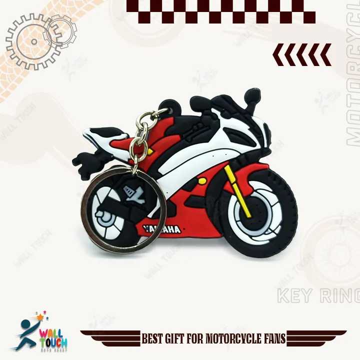 YAMAHA%20BIKE%20PVC%20Keychain%20Key%20ring%20Red%20Rubber%20Motorcycle%20Bike%20Car%20Collectible%20Gift%20New%20-%20Image%202