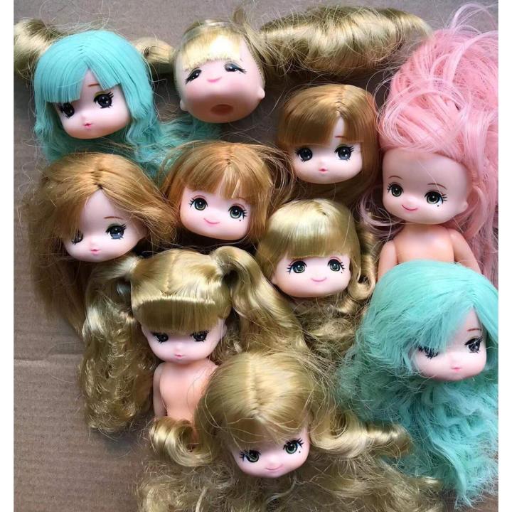Mini Cute Licca Doll Toy Girl DIY Dressing Toy Gifts Kids Birthday Gifts Little Twin Doll Maki Miki Toy Colorful Hair Cute Toys