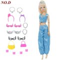 【The road to happiness Store】14 Pcs Lot = 1x Fairy Doll Dress + 13x Random Accessories Shoes Handbag Clothes for Barbie Doll Toys. 