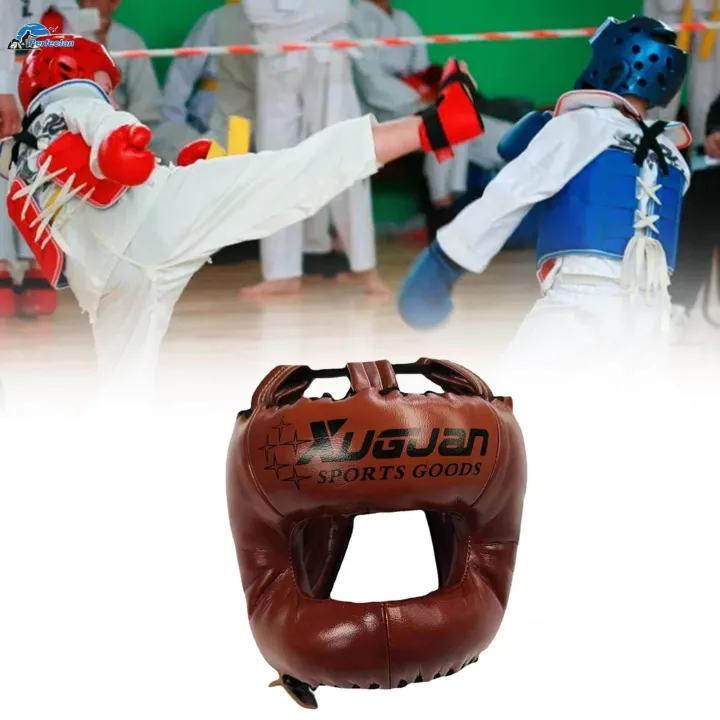 Boxing%20Headgear%20Full%20Coverage%20Kickboxing%20Head%20Gear%20for%20Sparring%20Grappling%20L%20Brown%20-%20Image%207