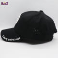 Black Mercedes Benz Embroidery Logo polyester Fabric Curved Cap. 