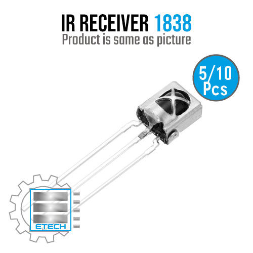TSOP1838 VS1838 1838 38Khz IR 3pin Infrared Receiver for Arduino Electronic Hobby Kit DIY Project 5pcs / 10pcs