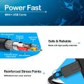 Mini USB 2.0 Cable 5Pin Mini USB to USB Fast Data Charger Cables for MP3 MP4 Player Car DVR GPS Digital Camera HD Smart TV1/1.5m.