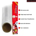 Fresher Plastic Stretch Wrap Clear Cling Food Grade PE Vinyl Film Plastic Wrapping Paper Roll 60 meter Ideal food Wrapping paper for Keeping Food Fresh / Wrapping Roll. 