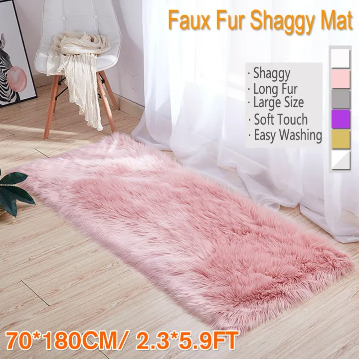 Favorite%202.3"x5.9"%20Home%20Large%20Faux%20Fur%20Carpet%20Sheepskin%20Rug%20Fluffy%20Mat%20Room%20Sofa%20Bed%20Hairy%20Shaggy%20Floor%20Mat%20-%20Image%203