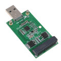 1Pc Mini USB 3.0 to PCIE mSATA External SSD PCBA Conveter Adapter Card Tetuo.