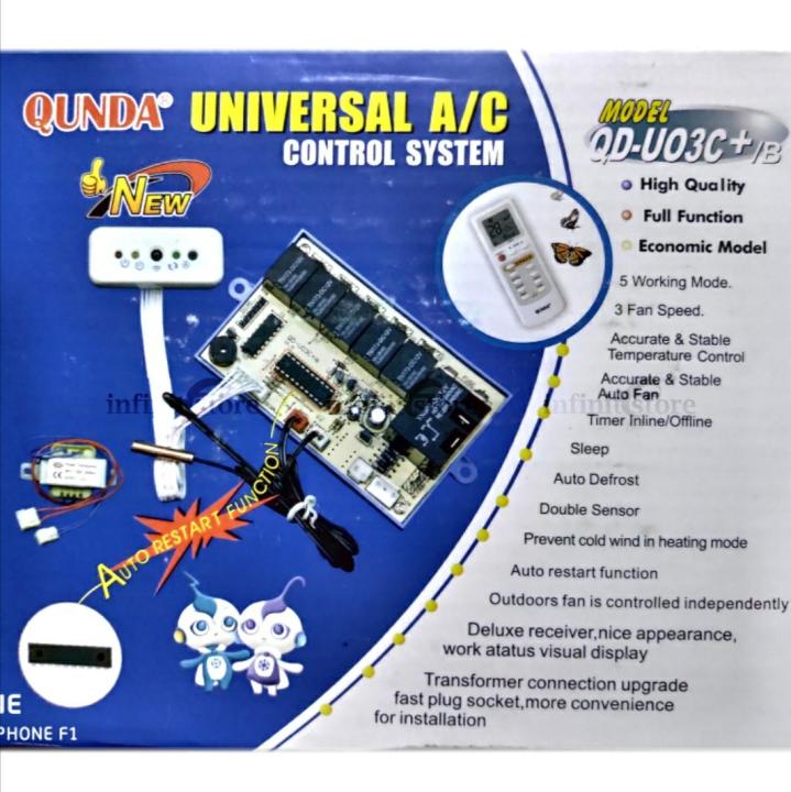 Qunda Universal Air conditioner Control Board with Remote Control System for Non Inverter universal air-condition