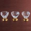 10 Pcs Crystal Glass Door Handle Diamond Dressing Table Knob.