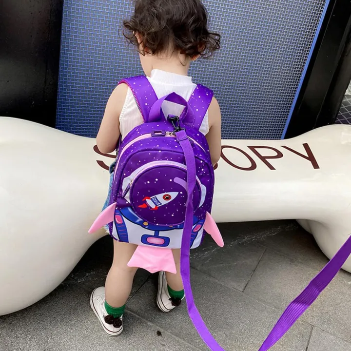 Children%20School%20Bag%20Rope%20Backpack%20Daily%20Cartoon%203D%20Rocket%20Kids%20Anti-loss%20Bagpack%20for%20Children%20Outdoor%20School%20Accessories%20-%20Image%202