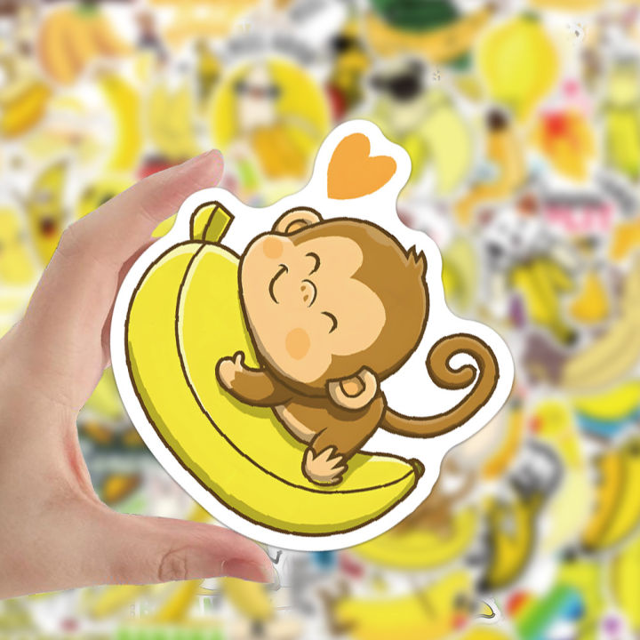 60%20Cartoon%20Cute%20Fruit%20Banana%20Banana%20Graffiti%20Stickers%20Luggage%20Helmet%20Kids%20Reward%20Stickers%20Wholesale%20-%20Image%204