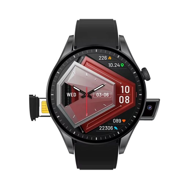 BW16 Plus Sim Smartwatch with Camera & Double Belt. Bluetooth Calling Smart Watch Round Screen Phone Watch