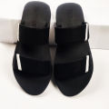Fashionable Cream Black And White Color Slide 2 Slipper Sandal For Men Waterproof Washable Rainy Usable Sandal S005. 