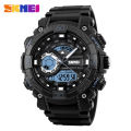 Skmei Big Dial Sport Men Watch 2 Time LED Digital Wristwatches For Mens Waterproof Chrono Count Down Male Hour montre homme 1228.