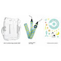 For Instax Mini 11 Photo Bag Transparent Storage Case Crystal Case Strap Sticker Three Piece Set. 