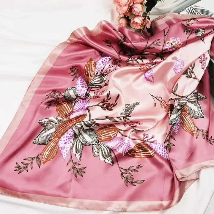 90cm%20Neckerchief%20Silk%20Satin%20Women%20Hijab%20Scaves%20Fashion%20Floral%20Print%20Headband%20Neck%20Scarfs%20Female%20Square%20Shawls%20Scarfs%20For%20Ladies%20-%20Image%205