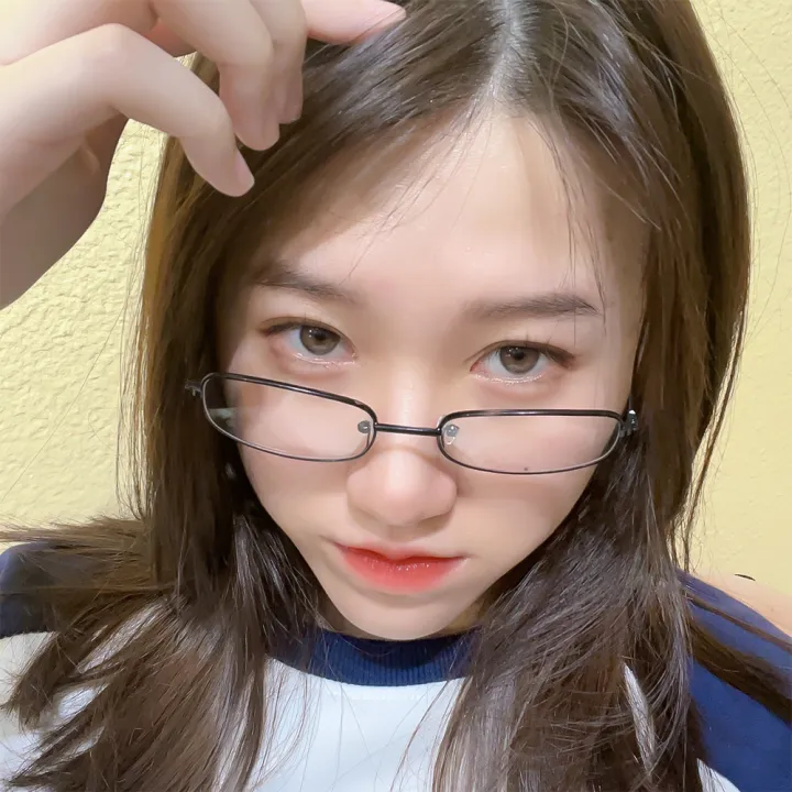 Rectangular%20Retro%20Metal%20Frame%20Glasses%20Full-frame%20Small%20Narrow%20Square%20Simple%20Fashion%20Glasses%20Men%20Women%20Clear%20Lens%20Plain%20Eyeglass%201Pcs%20-%20Image%202