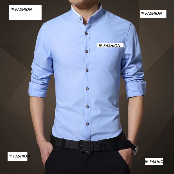 Light%20Blue%20Cotton%20Casual%20Shirt%20For%20Men%20-%20Shirt%20-%20Image%203