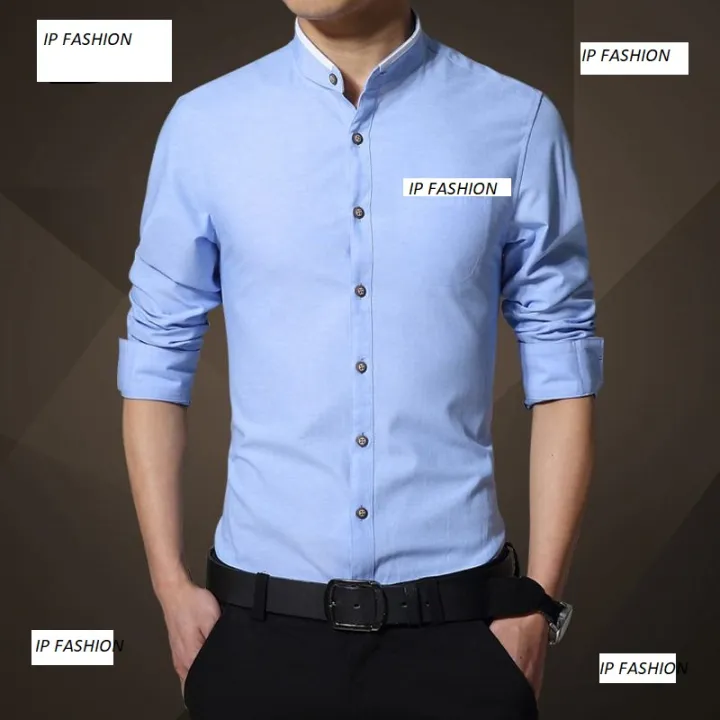 Light%20Blue%20Cotton%20Casual%20Shirt%20For%20Men%20-%20Shirt%20-%20Image%203