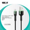 Geeoo cable 2.4A Fast Charging 2 meter type c cable Nylon Braided 24W type b cable. 