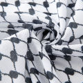 Classic Palestine Black White Keffiyeh Square Print Men Scarf Shemagh Headscarf Islam Arab Head Neck Scarves. 