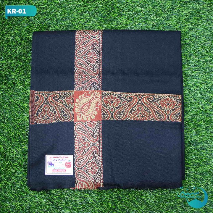 Black Color Beautiful Design Comfortable Pure Cotton Kashmiri Rumal for Men