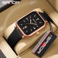 Sanda Women's Elegant Casual Business Square Diamond Quartz Watch SD1134-2.