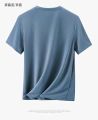 Thin Ice Silk MenTT-shirt Summer Sports and Leisure round Neck Large Size Quick Drying Clothes Loose Night Reflective. 