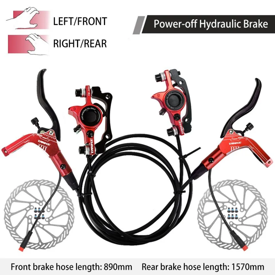 Rear Disc Bicycle Front Brake Kit E-Bike Hydraulic Brake Set With