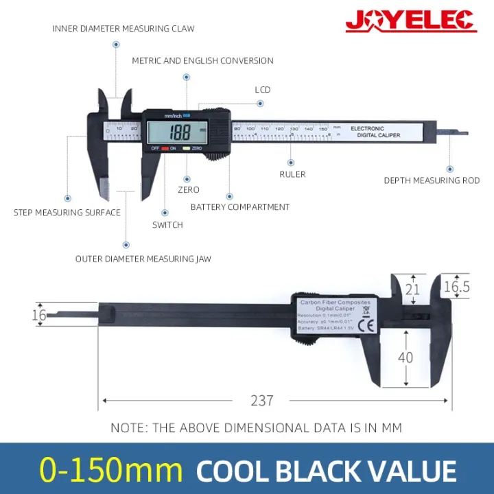 Digital%20Vernier%20Calipers%20measure%20150mm%206inch%20LCD%20Electronic%20Carbon%20Fiber%20Gauge%20height%20measuring%20instruments%20micrometer%20Tool-SLKCT%20150mm%20W%20-%20Image%205