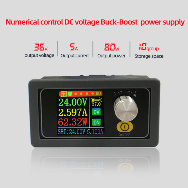 【The road to happiness Store】XYS3580 DC Buck Boost Converter CC CV 0.6-36V 5A Power Module Adjustable laboratory power supply