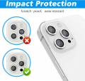 For Apple iPhone 11 Pro Silver White Camera Protector WSKEN Metal Ring Tempered Glass Camera Lens Protector. 