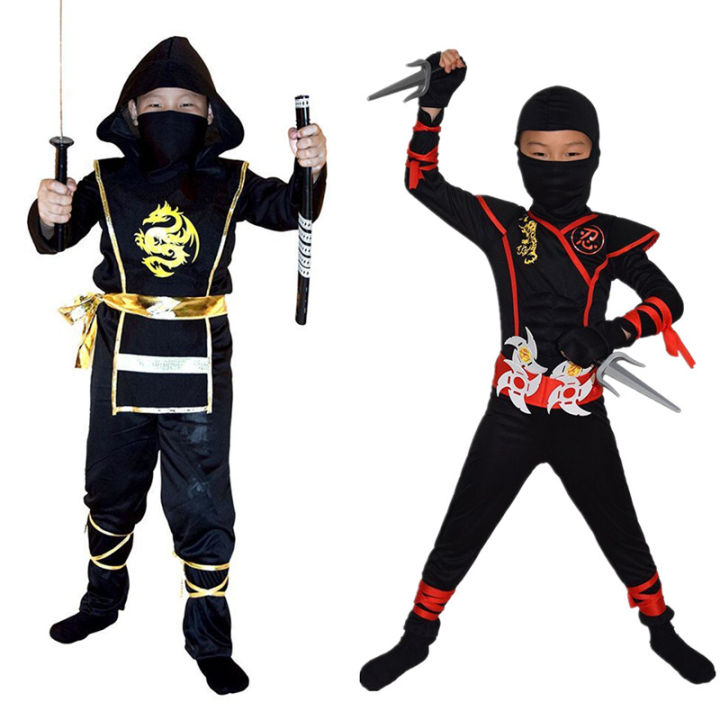 Authentic%20Kids%20Ninja%20Costume%20Set%20for%20Role%20Play%20and%20Cosplay,%20Ninja%20Clothes%20with%20Hood,%20Mask,%20Gloves%20and%20Throwing%20Stars%20-%20Image%204