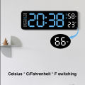 GC Digital Clock LED Electronic Alarm Clock, Date, Time, Week, Temperature, And Humidity Display, Modern Desk And Wall Clock, For Bedroom, Living Room And Office. 