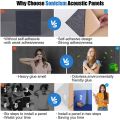 12 Pcs Acoustic Panels,for Acoustic Treatment,Wall Decor,Studio,Etc.