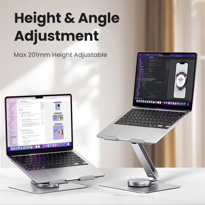 UGREEN%20Laptop%20Stand%20for%20Desk%20Adjustable%20360%20Rotating%20Base%20for%20MacBook%20Pro%20Air%20Stand%20Lenovo%20Ideapad%203%20Dell%20Chromebook%20HP%20Notebook%20up%20to%2017.3%20Inch%20-%20Image%206