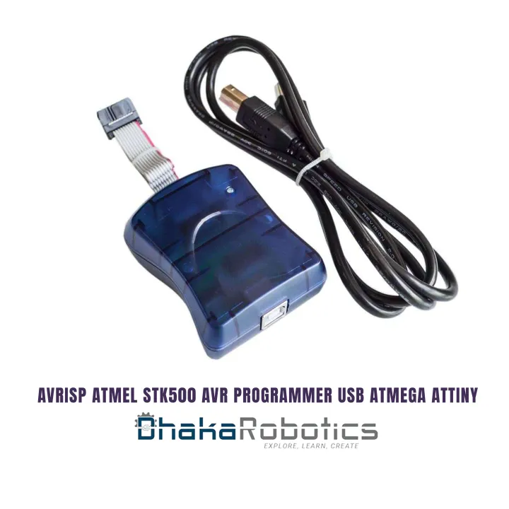 AVRISP Atmel STK500 AVR programmer USB Atmega Attiny _ Dhaka Robotics
