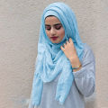 Exclusive Stylish Crinkle Hijab For Woman - Hijab Collection. 