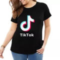 Tiktok Style Trendy Half Sleeve Cotton T-Shirt Casual Everyday Top for Women Wear.