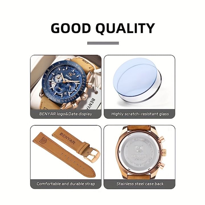 1pc%20BY%20BENYAR%20Watch%20For%20Men%20Chronograph%20Men's%20Watch%20Analog%20Quartz%20Movement%20Stylish%20Sports%20Designer%20Wrist%20Watch%201181.1inch%20Waterproof%20Elegant%20Father's%20Day%20Gift%20-%20Image%208