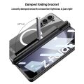 Plating Phantom Case for Samsung Galaxy Z Fold 5 4 3, Magnetic Hinge Protection, [S Pen Holder] [Folding Stand] [HD Tempered Film] Fold5 Fold4 Cover All-Inclusive Casing. 