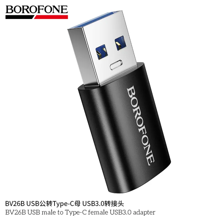 BOROFONE%20BV26B%20USB%20male%20to%20Type-C%20female%20USB3.0%20adapter%20OTG%20Converter%20Cable%20-%20Image%202