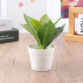 Mini Desktop Small Potted Artificial Plant Bonsai Fake Flower Desk Potted Decor Mzea. 