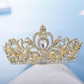 1 Crown Crown Cake Hat Decoration Little Crown Children's Hair Accessories Princess Wedding Birthday Party Supplies.