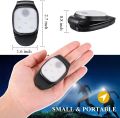 LED Clip Flashlight 4 Lighting Modes USB Rechargeable Clip On Light Safety Warning Running Lights for Night Walking Fishing. 
